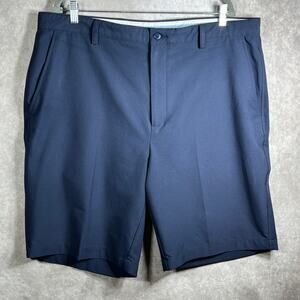 FootJoy Performance Golf Shorts Mens 40 Navy Blue Chino Khaki Flat Front Outdoor